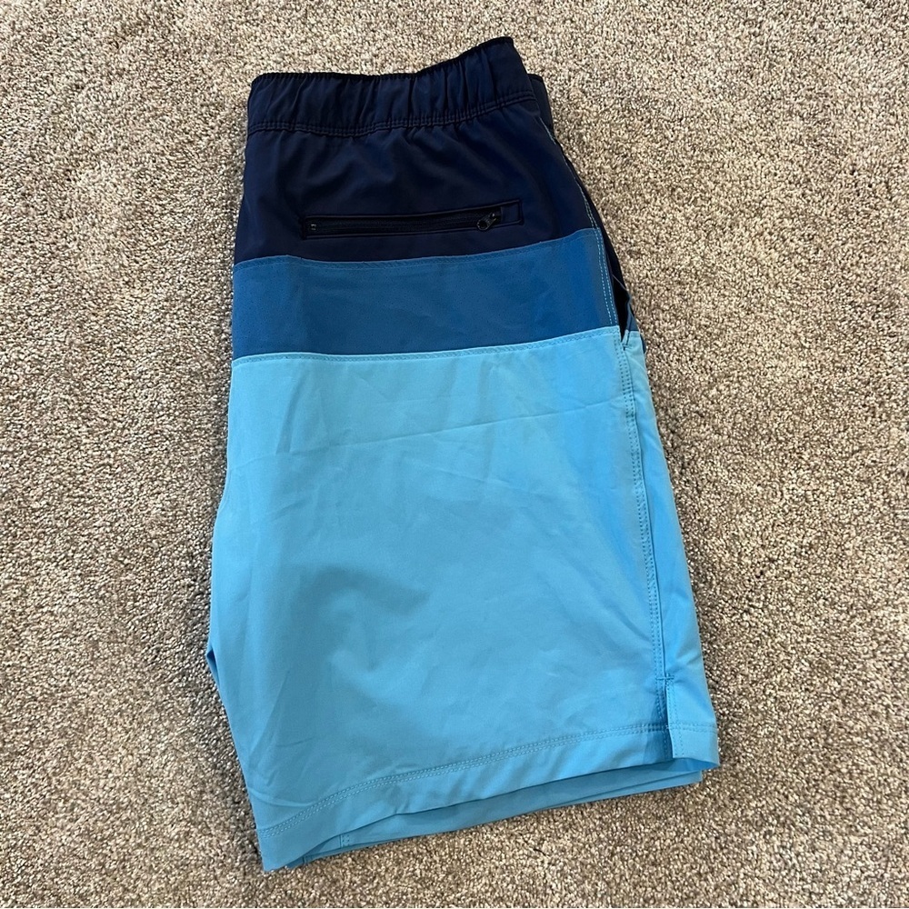 Speedo NWT Tech Volley Shorts Liner Men’s Size Medium 32/34 Blue Stretch Active - Picture 8 of 10
